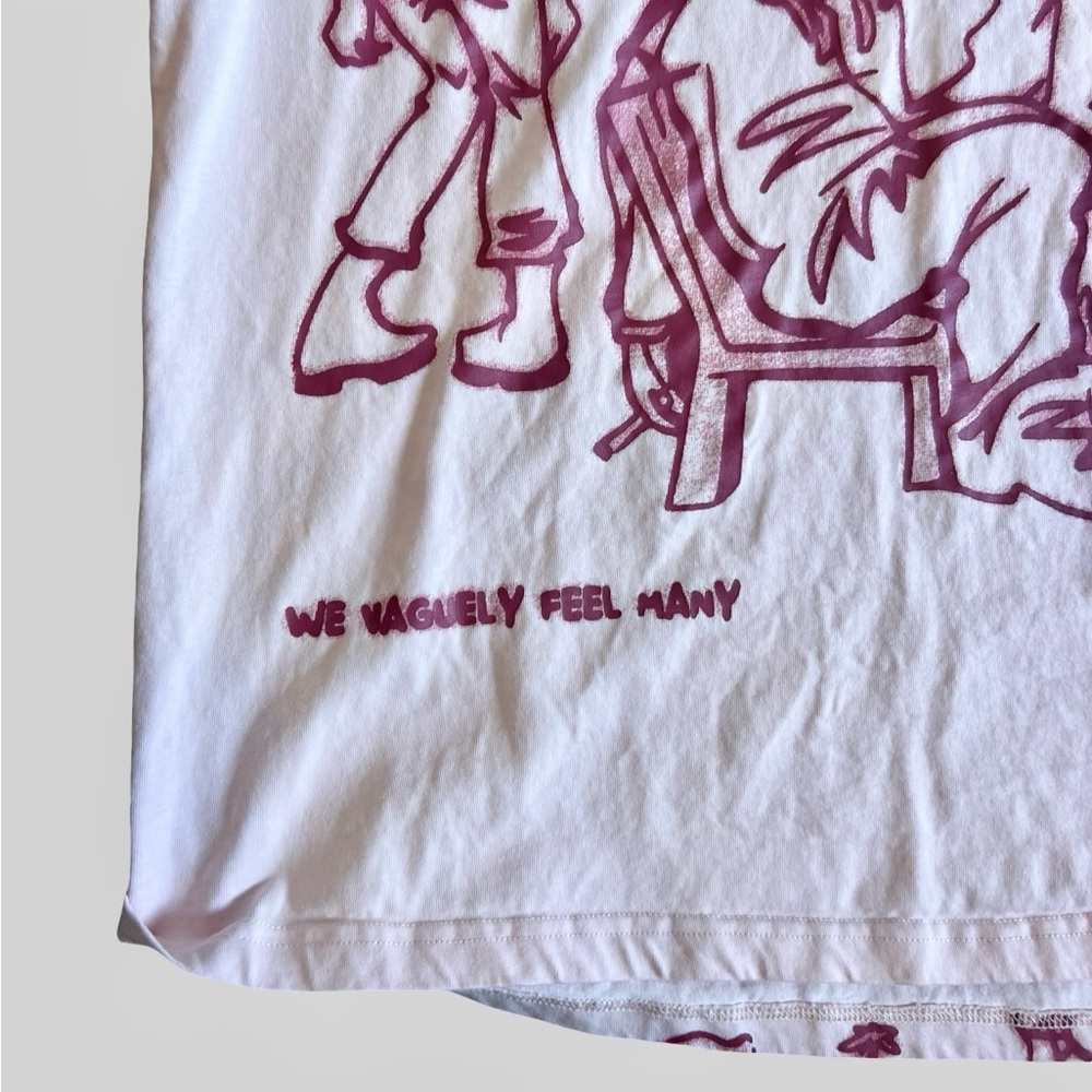 Aelfric Eden We Vaguely Feel Many Graphic Pink Streetwear Size Large - Picture 3 of 4